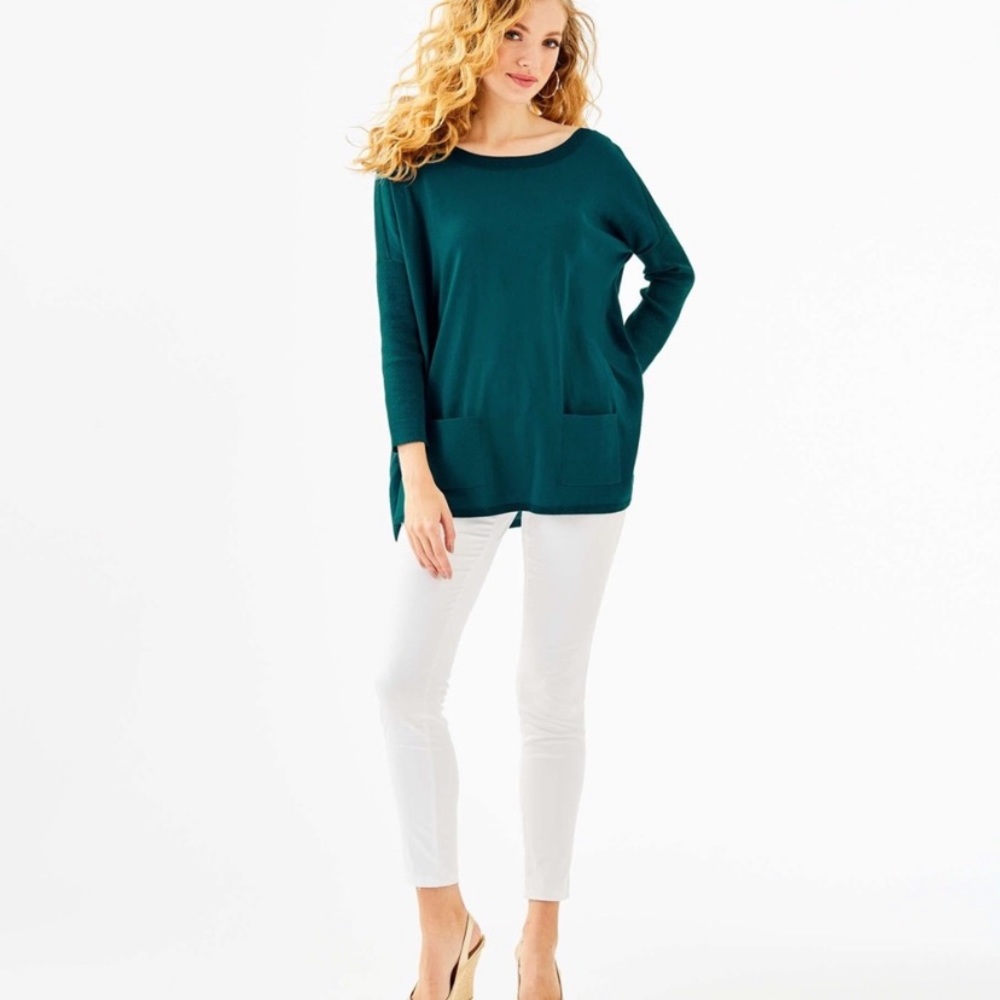 Lilly Pulitzer Cobo Sweater Inky Tidal Size Medium